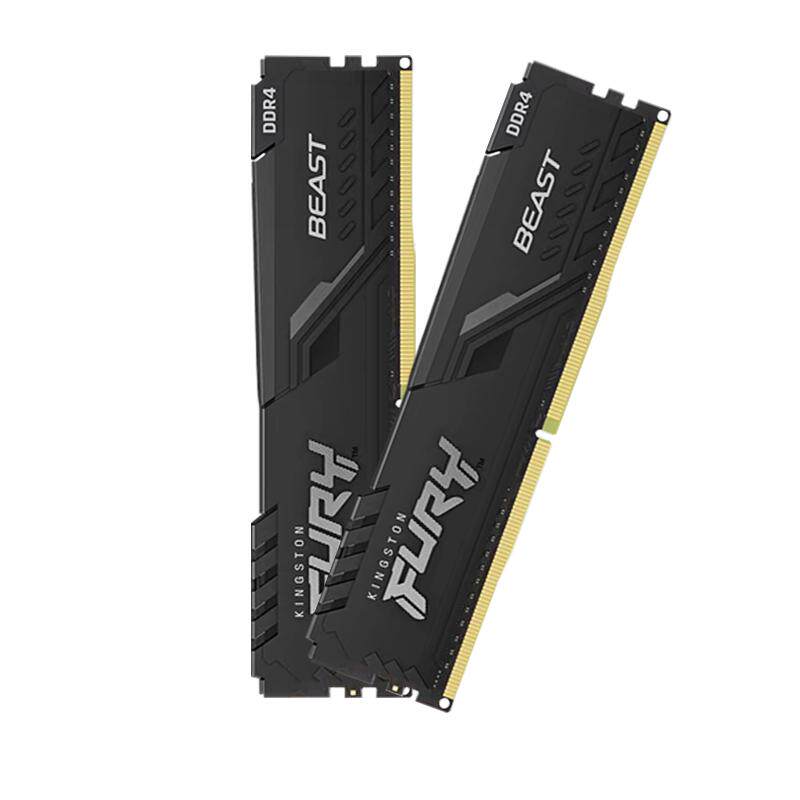 金士顿DDR4骇客神条FURY野兽3200 2666频率台式机电脑16G内存条