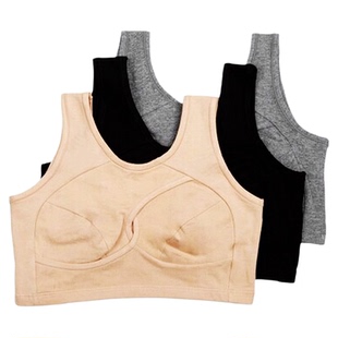 日本睡眠胸围无钢圈无海绵内衣收副乳聚拢调整型超薄运动文胸纯棉