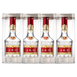 【年货抢购中】第八代五粮液52度500ml*4瓶普五浓香白酒正品礼赠