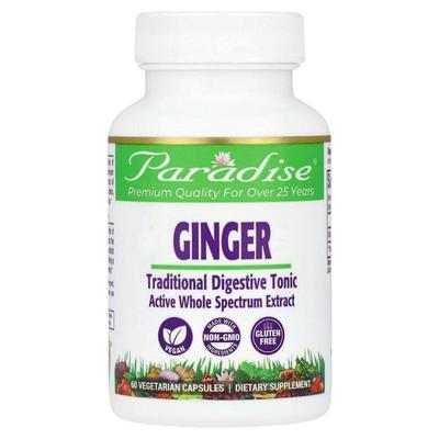 Paradise Herbs,生姜，60 粒素食胶囊（每粒 250 毫克）