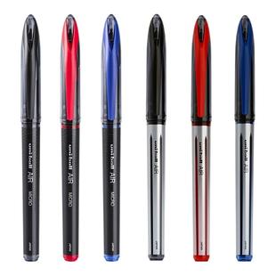 日本uniball三菱黑科技签字笔UBA-188学生专用中性水笔走珠黑色圆珠硬笔刷题练字蓝考试0.5速干直液商务三棱