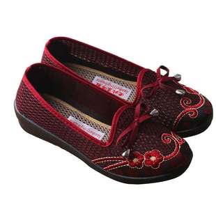 老北京布鞋平跟女鞋酒店工作鞋单鞋防滑软底黑布鞋广场舞平底布鞋