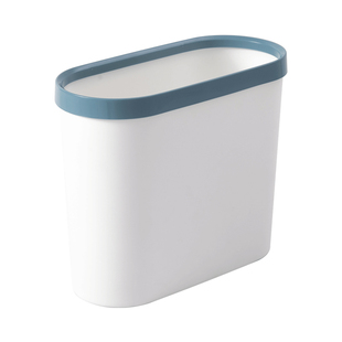 卫生间洗手间长方形窄无盖扁长型厕所马桶夹缝垃圾桶家用简约现代