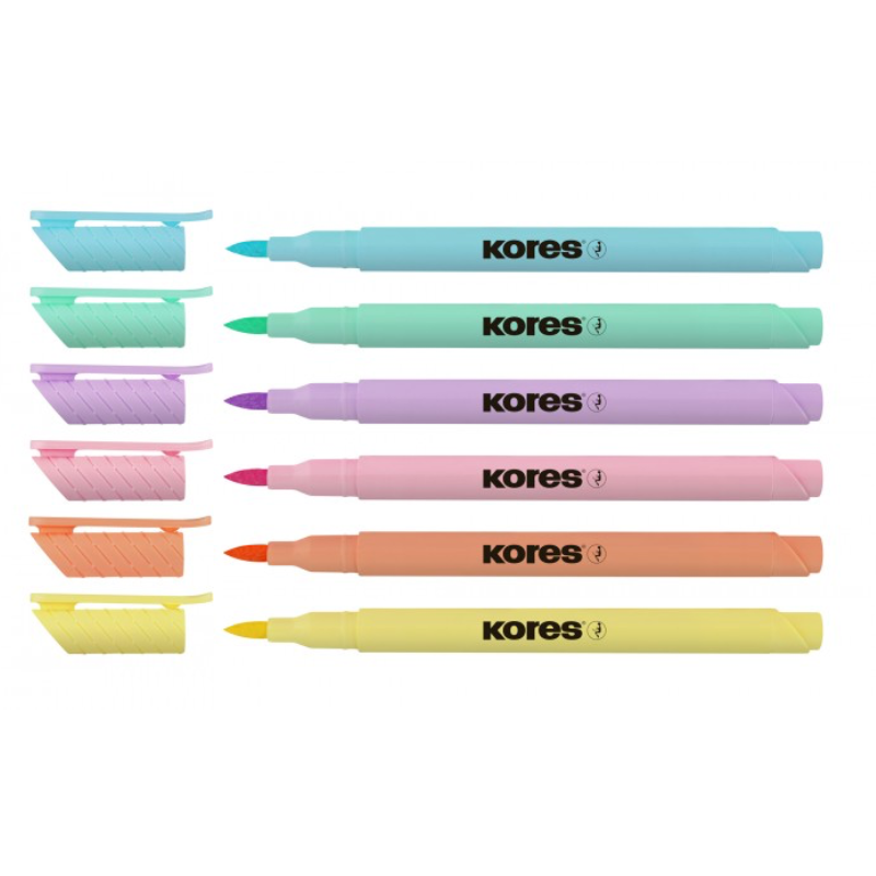 Kores/高乐士马卡龙色笔刷记号笔