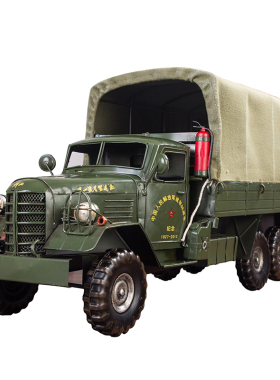 老式解放复古风铁皮收藏军车模型