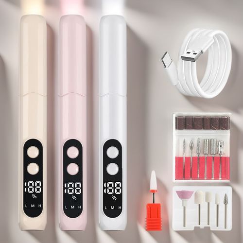 美甲打磨机便携式长续航磨款仪机甲专业卸甲工厂修器充电直销甲