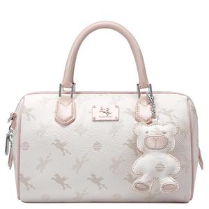 NU纽芝兰飞马波士顿包包2024新款圆桶手提包单肩斜挎通勤小拎包