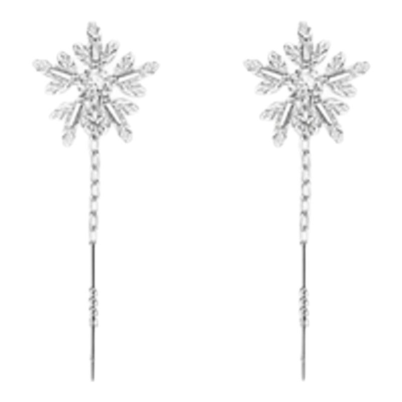 s925银雪花耳线精致简约气质养耳洞轻奢小众设计感2025新款潮耳饰