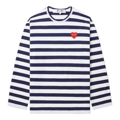 IT条纹长袖T恤清爽时尚