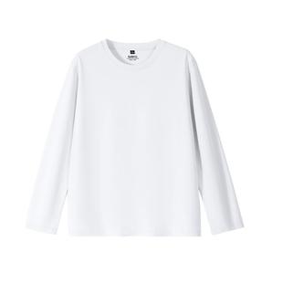 班尼路纯棉多巴胺情侣短袖长袖t恤男青少年中性打底衫上衣体恤潮A