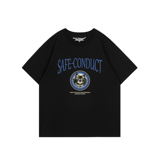 美式休闲慵懒风灰色短袖t恤女oversize宽松大版复古百搭纯棉上衣