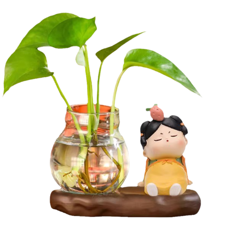 可爱创意招财猫唐仕女装饰家居客厅书房卧室茶桌创意工位新小摆件