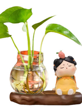 创意招财猫唐仕女桌面装饰摆件