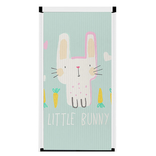 优诗曼私人订制手绘图透气防蚊纱窗铝合金折叠隐形推拉伸缩纱窗门