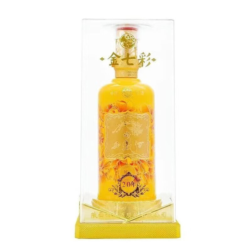 陕西西凤酒金七彩52度(20年白酒/调香白酒