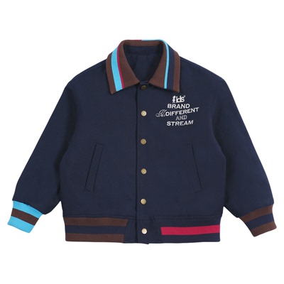 IDS童装复古梭织翻领外套