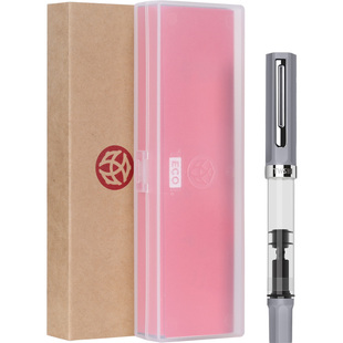 官方旗舰店twsbi三文堂ECO钢笔水泥灰学生专用女生练字男士商务透明示范书法笔礼物送礼刻字定制高颜值刚笔