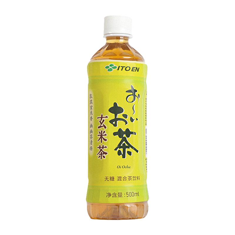 伊藤园（ITOEN）玄米茶无糖绿茶0糖0脂0卡常备茶饮料500ml*15瓶