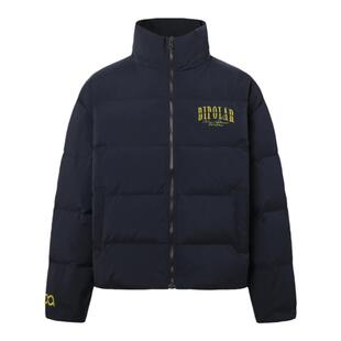 BIPOLAR断字硅胶环型立体刺绣休闲宽松国潮羽绒服冬季外套男新款