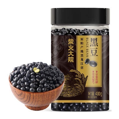柴火大院黑龙江黑豆高蛋白罐装