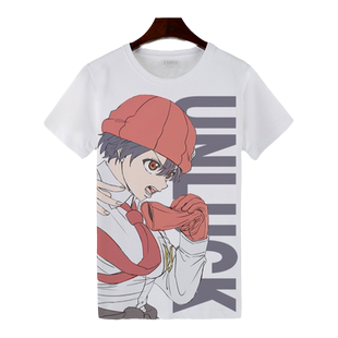 夏季出云风子 安迪cos痛衫T恤二次元周边男孩半截袖速干汗衫衣服