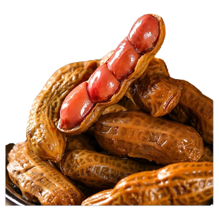 五道味灌汤花生红皮带壳水煮卤味湖南特产追剧宵夜下酒菜休闲零食