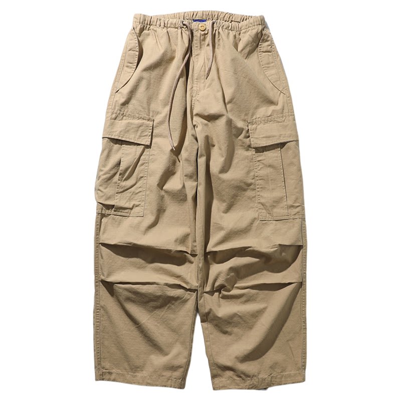 日系复古cargo pants基础伞兵工装裤男女美式多口袋直筒休闲裤潮