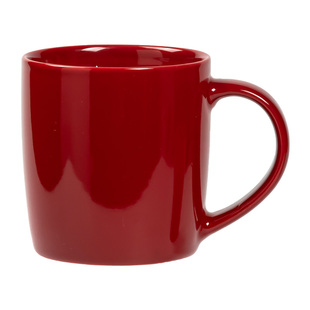 家用高颜值喝水马克杯女生漂亮红色杯子设计感小众陶瓷马年马克杯