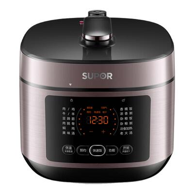 苏泊尔电压力锅5L铜晶304不锈钢