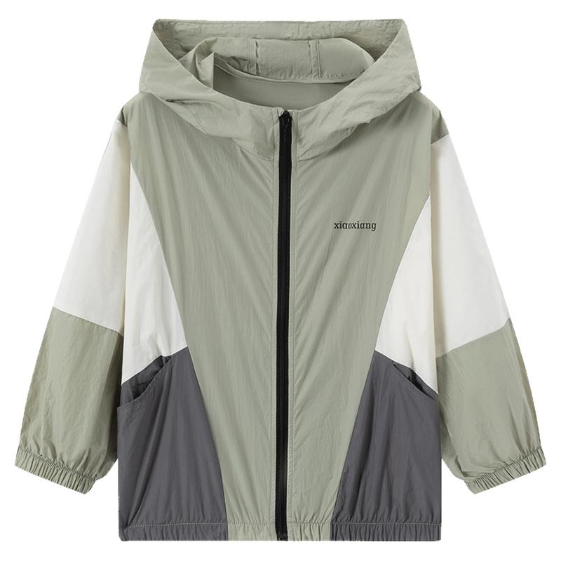 小象汉姆童装男童防晒衣夏季UPF50+儿童薄外套2025新款皮肤衣洋气