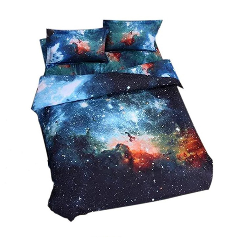 3D床上用品宇宙星空云朵四件套立体油画夜景1.5/1.8床单三/四件套