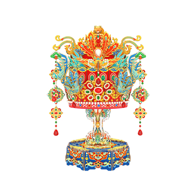 同趣国博拼装八音盒有凤来仪文创