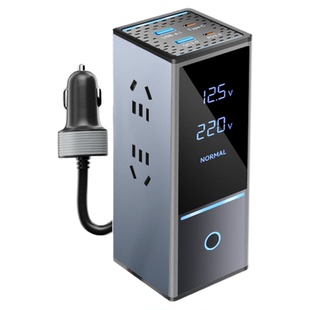 车载充电器12V24V转220V逆变转换器汽车大功率电源点烟器插头快充
