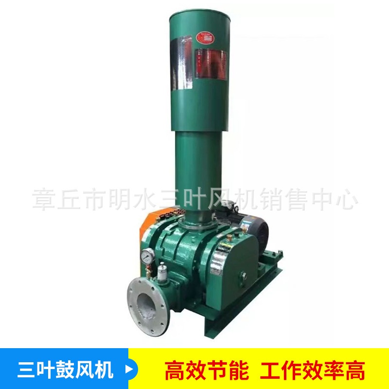 供应三叶罗茨鼓风机水产养殖风机增氧机SWR-65H型5.5千瓦罗茨风机