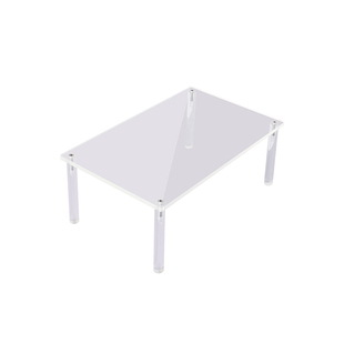 小桌子宿舍床上桌卧室飘窗电脑学习小桌子透明简易边桌小茶几极简