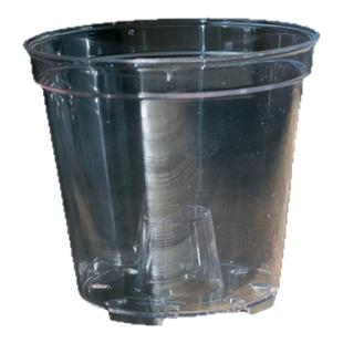 PET高透加厚圆口蝴蝶兰角堇花盆热植花卉盆栽办公桌多肉块球根盆