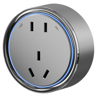 已接入米家app智能轨道插座明装可移动餐边柜电源插排滑动导轨式