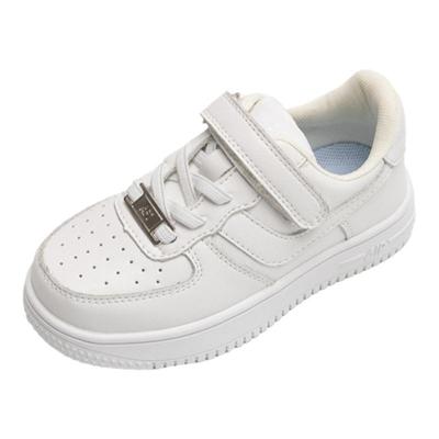 空军儿童软底真皮小白鞋