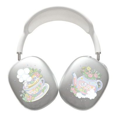 揪咪Chummy原创【猫猫茶歇】Airpodsmax1、2代保护套配饰苹果头戴式耳机保护软壳粉色甜美公主少女心星光紫色