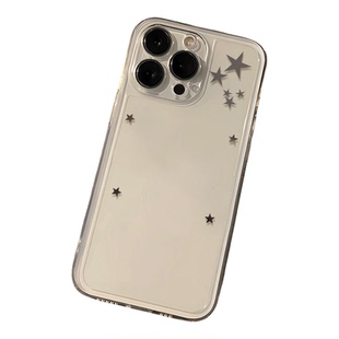 星星简约适用苹果16手机壳iphone17新款15promax套14pro镜头15全包13por的plus硅胶11超薄软x文艺12pm软壳xr
