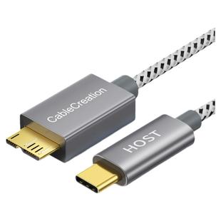 type-c转microusb3.0数据线适用苹果电脑Mac笔记本三星note3s5手机连接西部WD西数联想东芝希捷纽曼移动硬盘