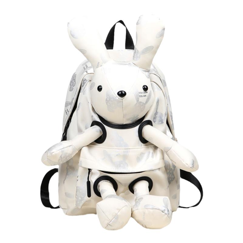 爆款立体兔子双肩包女2025新款时尚超火旅游轻便设计感小众背包包