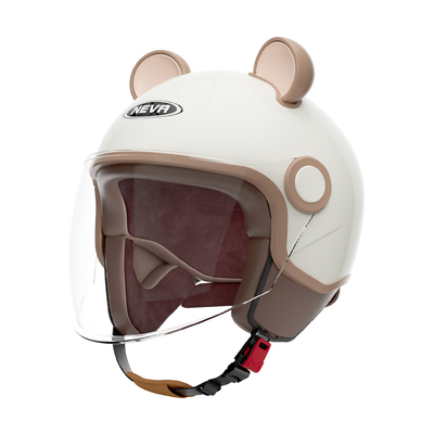 纽维3/4冬季电动车头盔萌趣少女