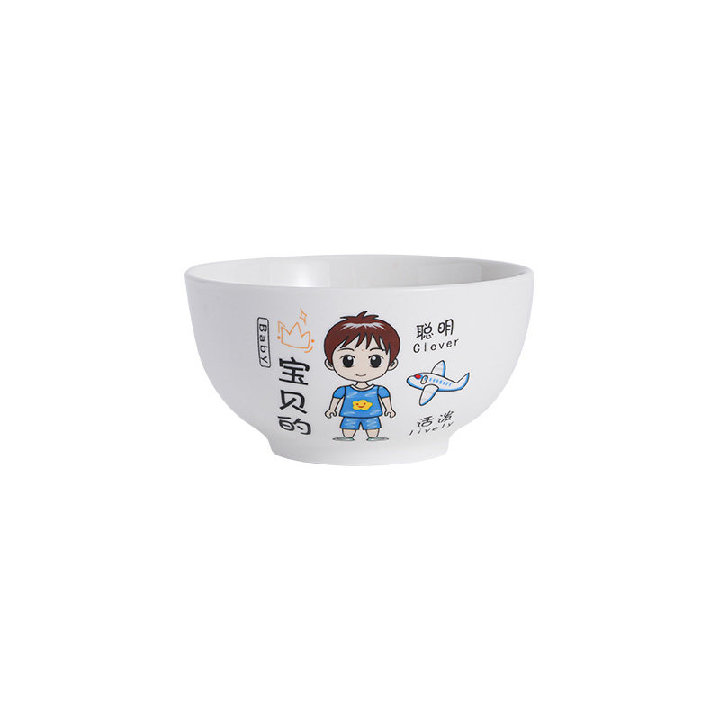 卡通可爱家庭饭碗5英寸陶瓷碗