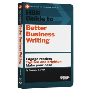 哈佛商业评论指南系列 商务写作指南 英文原版 HBR Guide to Better Business Writing 英文版 进口原版英语书籍