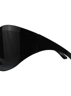 大框连体骑行黑色墨镜复古时髦