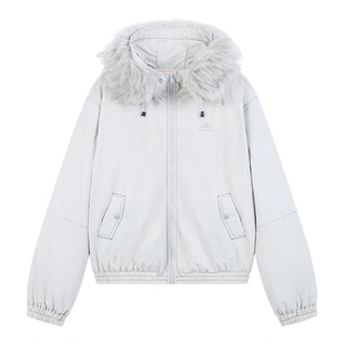 【Achock官方店】加厚毛领连帽棉衣外套防风带毛保暖棉服派克服男