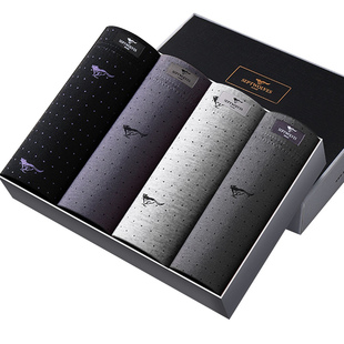 七匹狼男士内裤纯棉男生2026新款100%全棉男式四角短裤男款平角裤