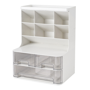 斜插式笔筒收纳盒一体办公室桌面学生高中放笔的书桌大容量超大笔架多功能创意儿童男女孩笔桶整理神器置物架