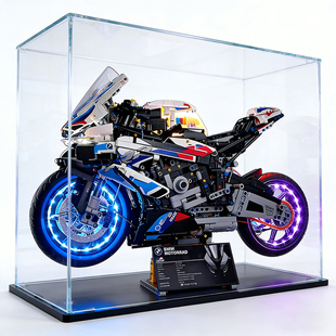 宝马M1000RR摩托车机械组积木高难度拼装玩具10岁男孩6礼物